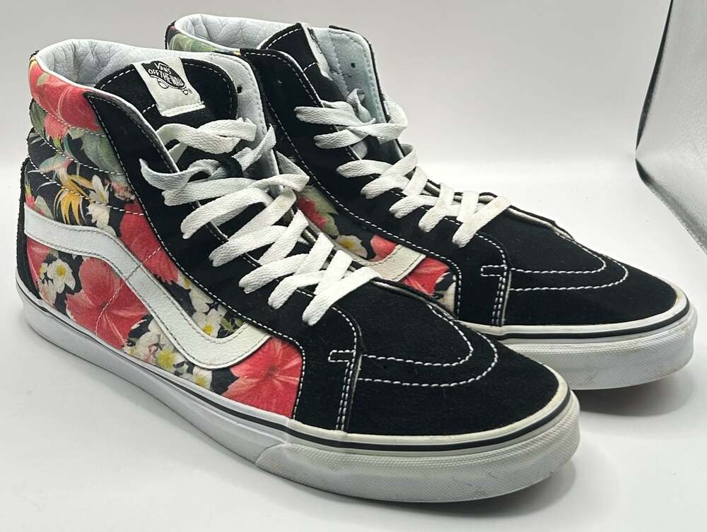 Vans Sk8-Hi Floral High Top Skate Shoes Men's 11.0